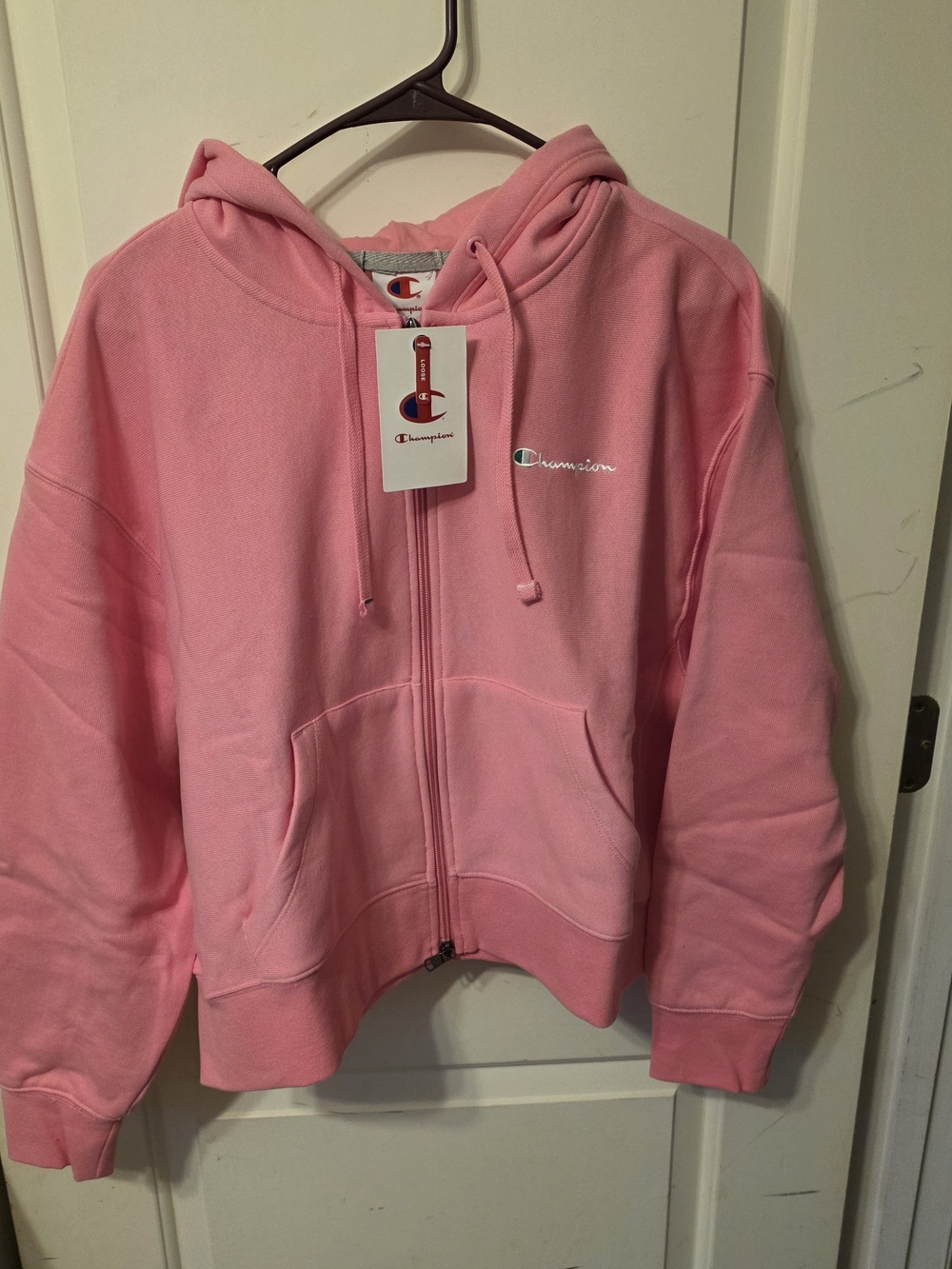 Champion Kids Pink Full-Zip Hoodie Jacket